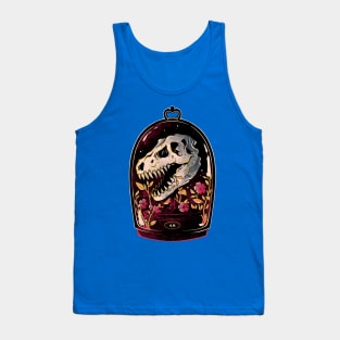 Dino Relic - Cute Flowers Skull Gift Tank Top